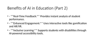 The Role of AI in Modern Education..pptx