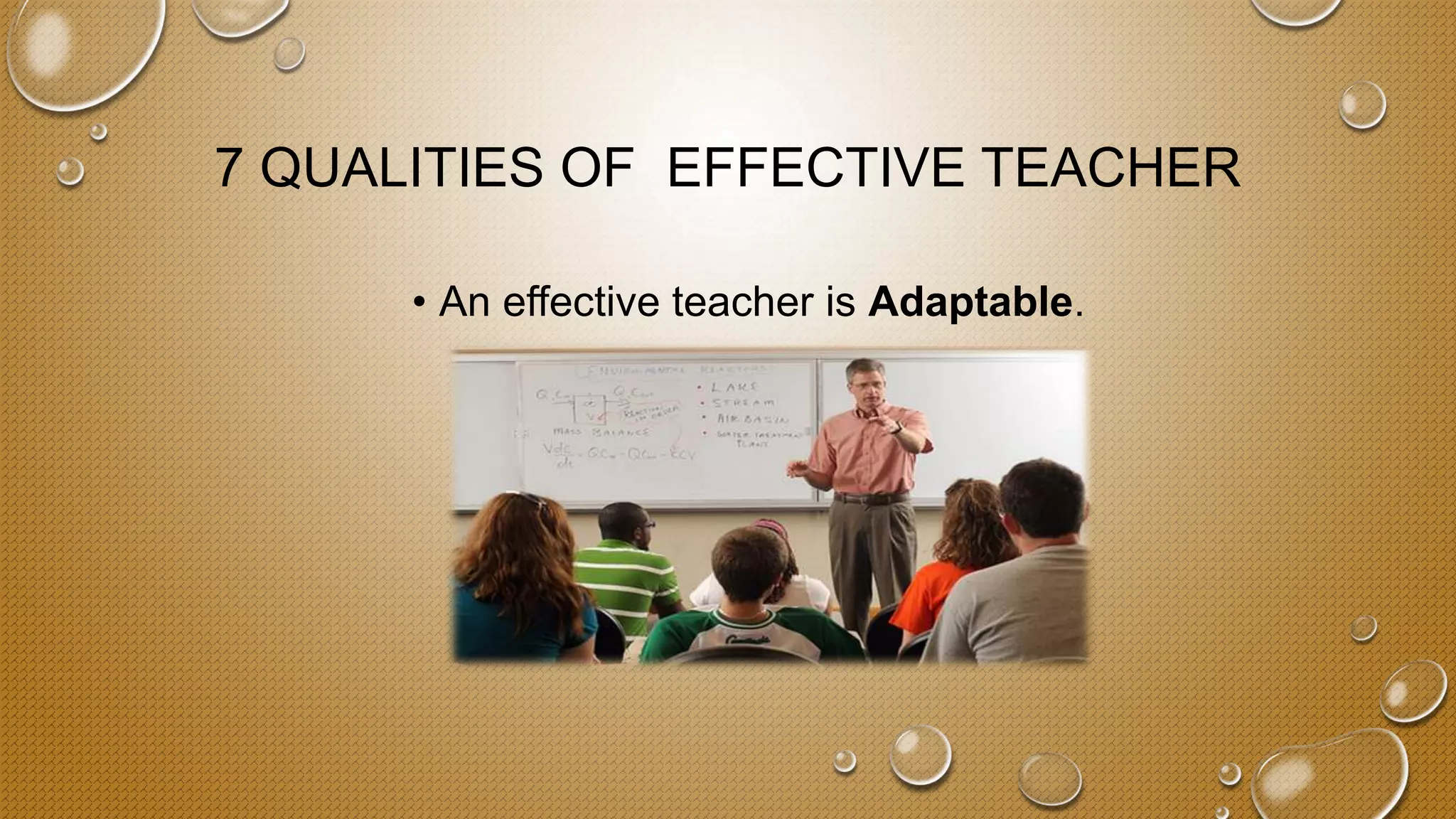 The role of an effective teacher | PPTX