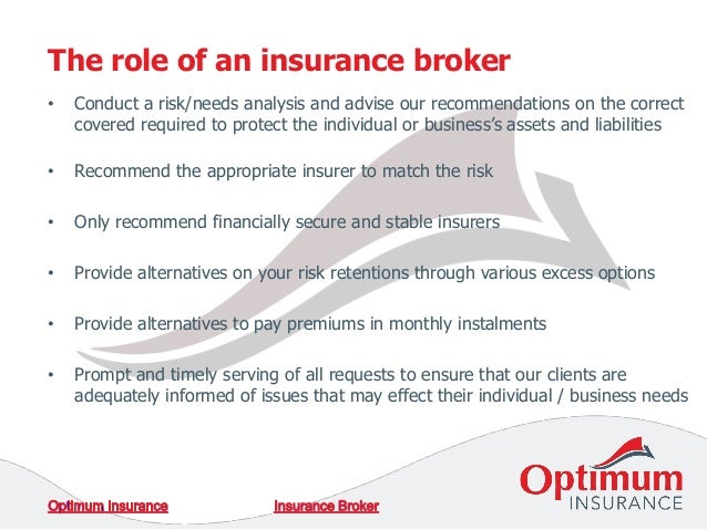 The role of_an_insurance_broker