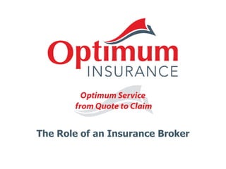 The Role of an Insurance Broker  