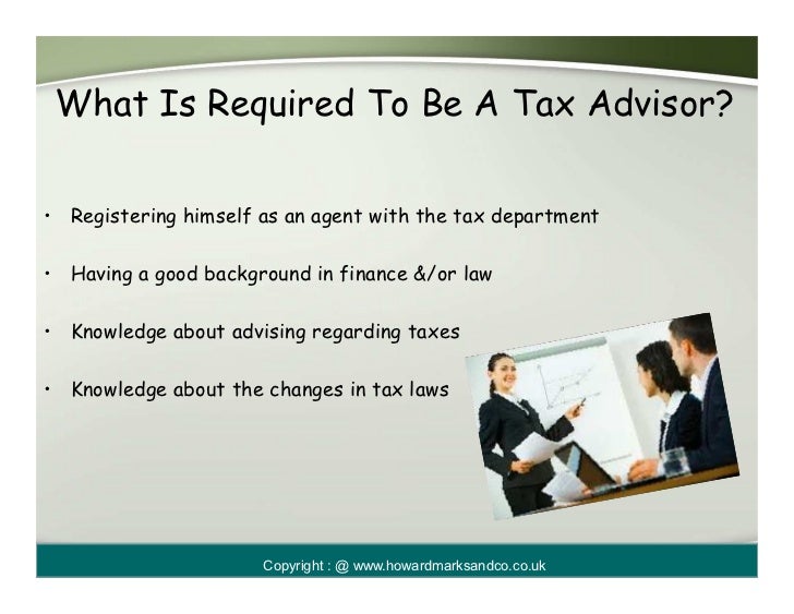 The Role Of A Tax Advisor