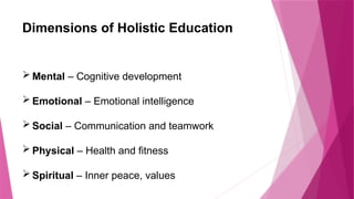 The Role of a Teacher in Sudent's Holistic Development by Dr.NN Scholar ...