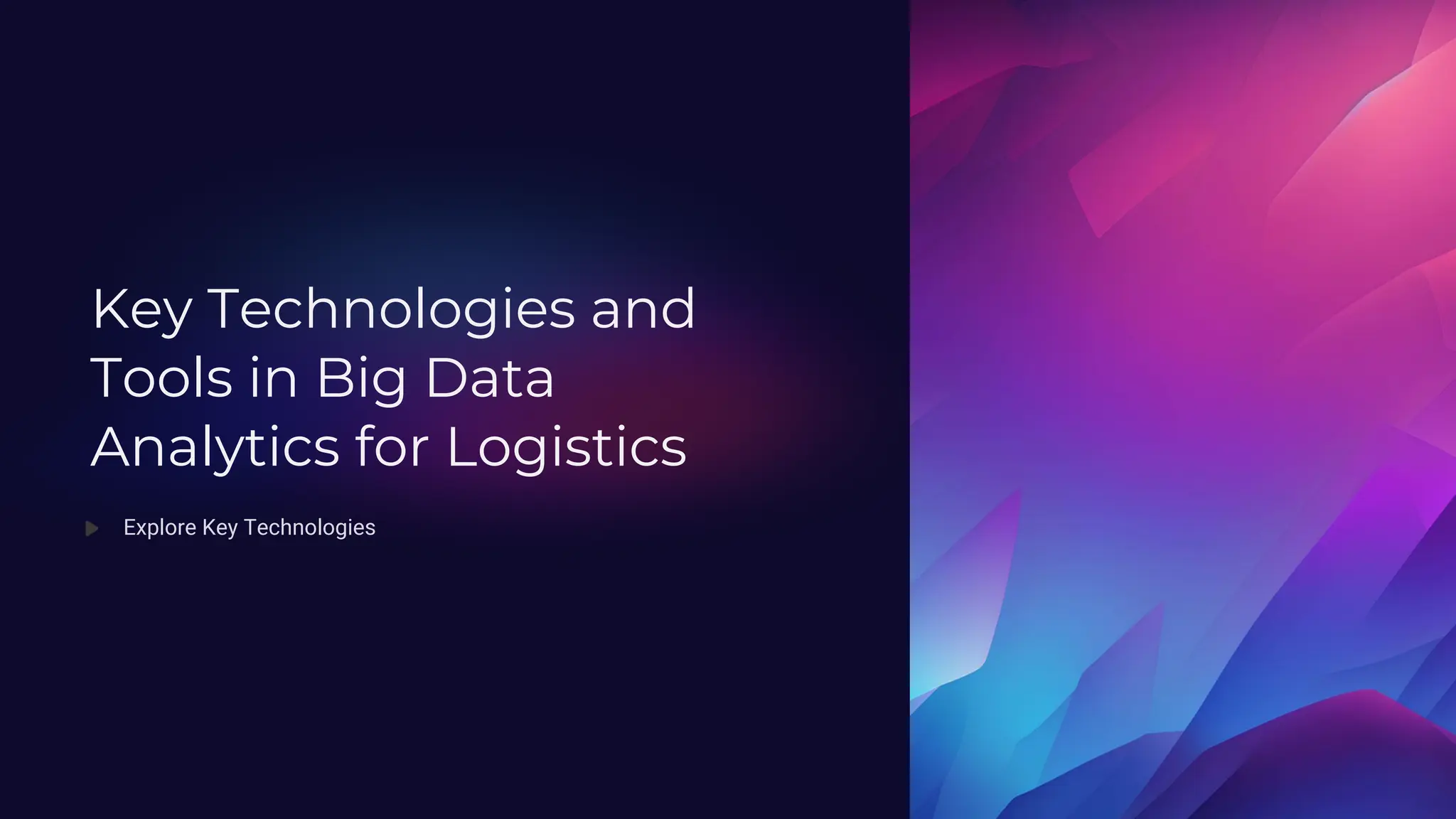 The Role of Big Data Analytics in Logistics | PPT