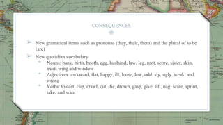 The role of borrowings in the development of the English vocabulary | PPTX
