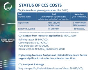 The role of CCS in mitigation scenarios - Ellina Levina, IEA 