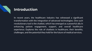 The Role of Chatbots in Patient Engagement and Support | PDF