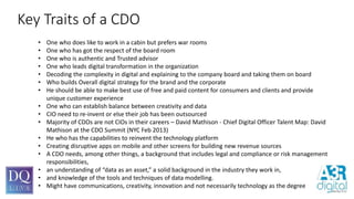The role of chief digital officer | PPTX