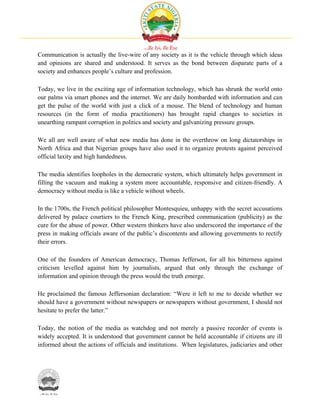 The Role Of Communication In Building Democracy