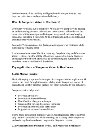 The Role of Computer Vision in Advancing Healthcare.pdf