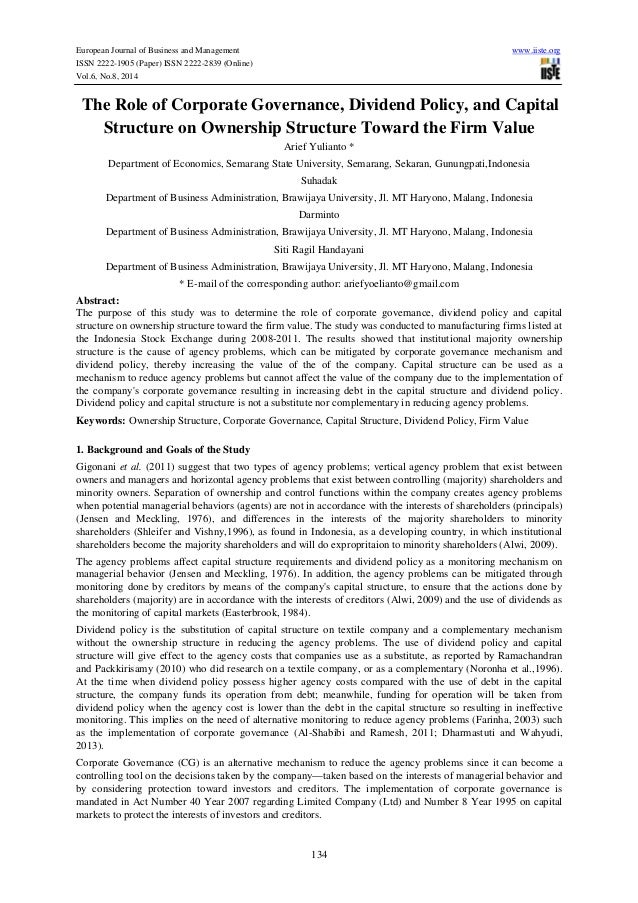 Dividend policy research proposal usaha