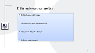The role of corticosteroid therapy in dermatology.pptx
