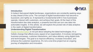 The Role of Data Analytics | PPTX