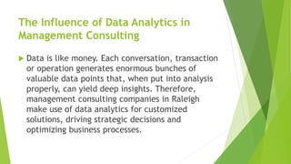 The Role of Data Analytics in Modern Management Consulting Firms in ...