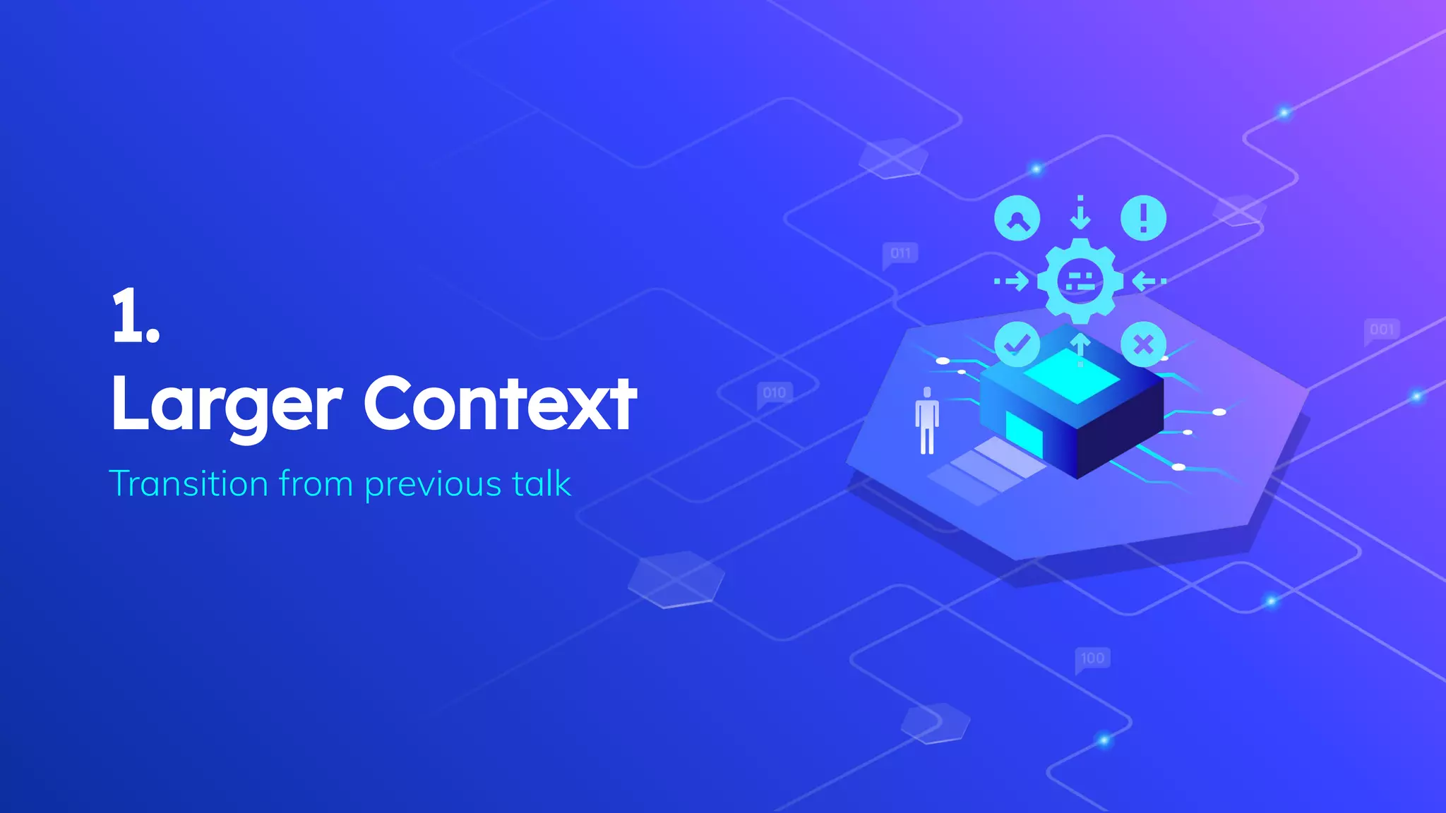 1.
Larger Context
Transition from previous talk
 