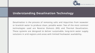The Role of Desalination Solutions in Tackling Global Water Scarcity | PPTX
