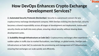 The Role of DevOps in Crypto Exchange Development Services | PPTX