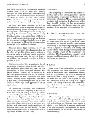 THE ROLE OF EDGE COMPUTING IN INTERNET OF THINGS | PDF