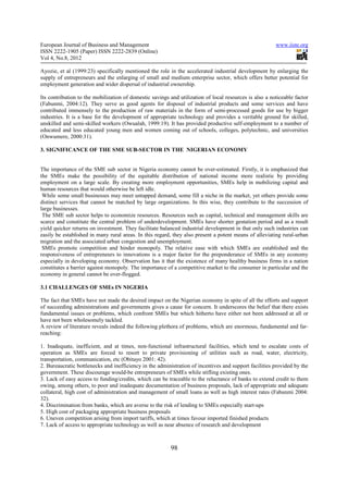 The role of entrepreneurship in economic development | PDF