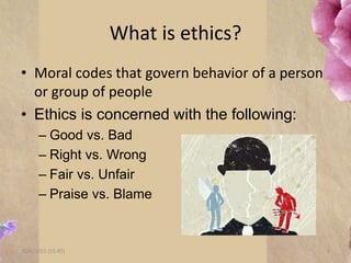 The role of ethics in business | PPTX