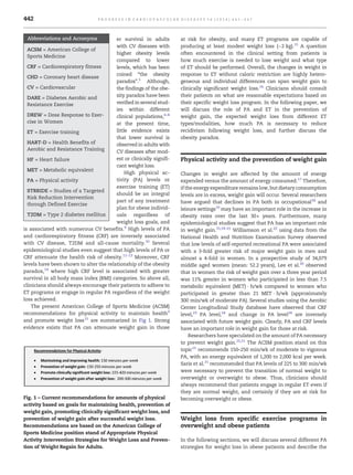 The role of exercise and physical activity in weight loss and mainting ...