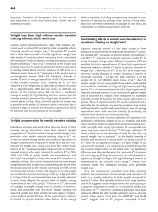 The role of exercise and physical activity in weight loss and mainting ...
