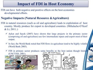 The role of fdi in india agriculture slide share | PPTX