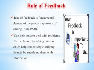The role of feedback in teaching process writing | PPTX