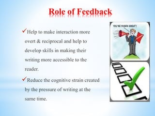 The role of feedback in teaching process writing | PPTX