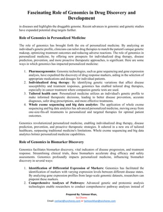 The role of genomics in drug discovery and development.pdf