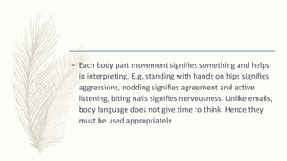 The role of gestures and body language in communication..pptx