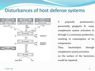 The role of gingipains in the pathogenesis of periodontal diseases | PPTX