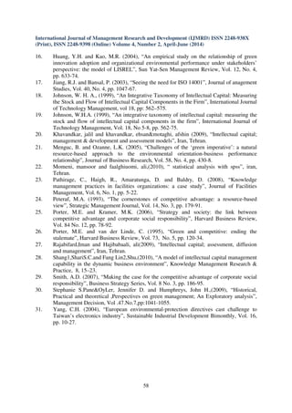 The role of green intellectual capital management in acquiring green ...