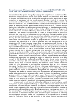 The role of green intellectual capital management in acquiring green ...