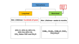 Halocarbon Examples The role of halocarbons in the climate change | PPTX