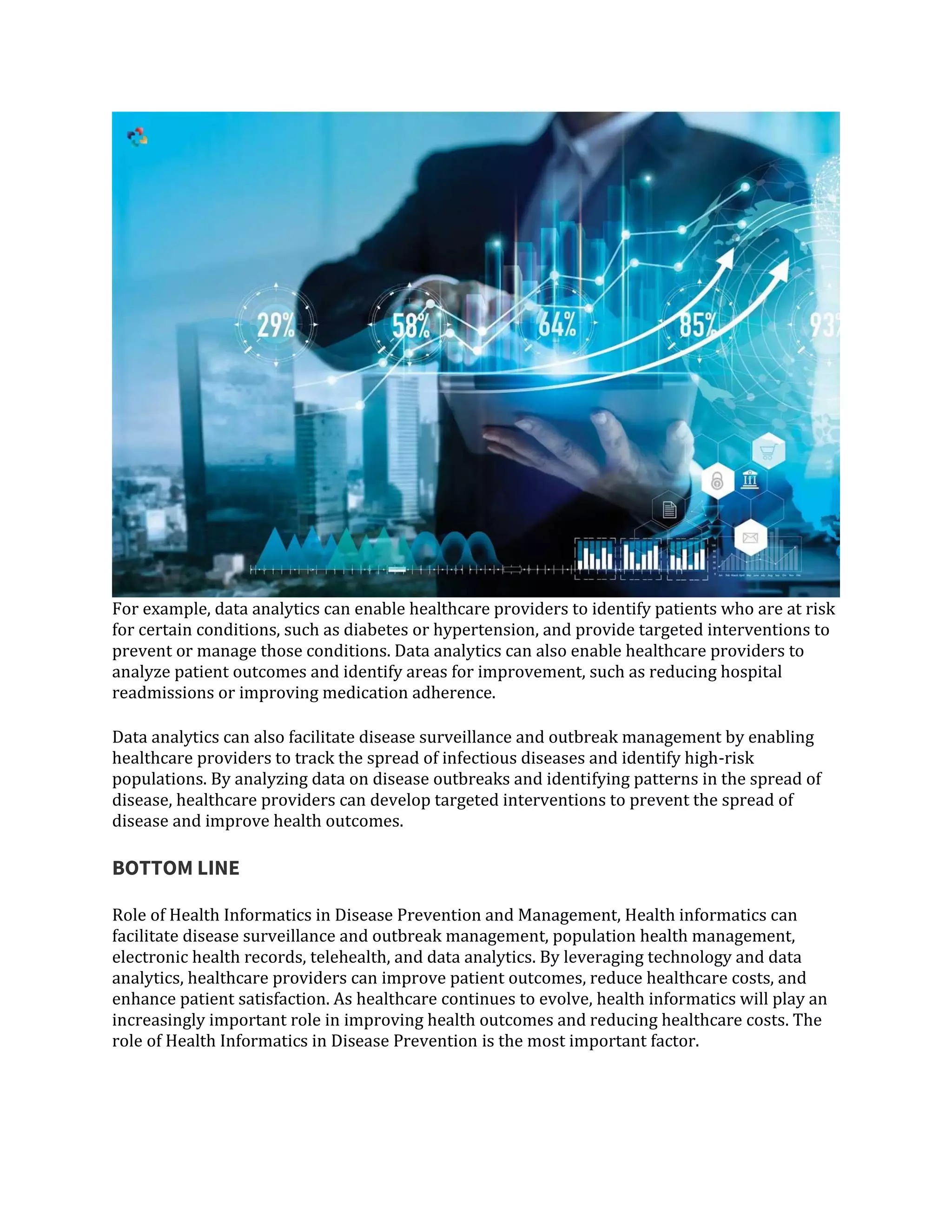 The Role of Health Informatics in Disease Prevention and Management | PDF