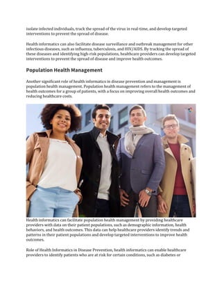 The Role of Health Informatics in Disease Prevention and Management | PDF
