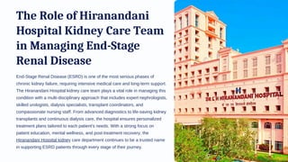 The Role of Hiranandani Hospital Kidney Care Team in Managing End-Stage ...