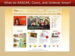 What do NASCAR, Coors, and Unilever know?
 