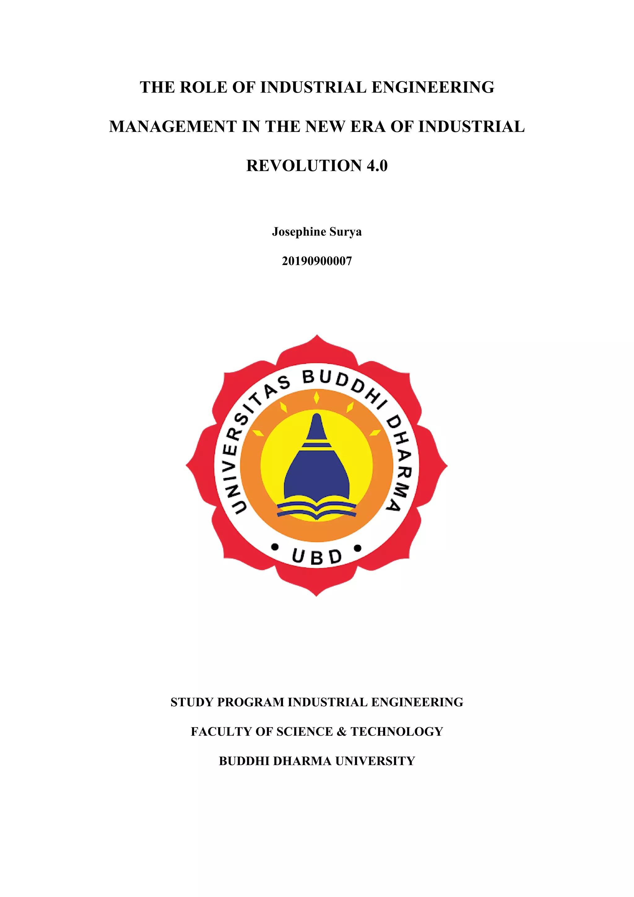 The Future Of Industrial Engineering & Management - 4b5wk4d