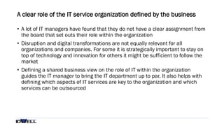 The role of the IT department in business