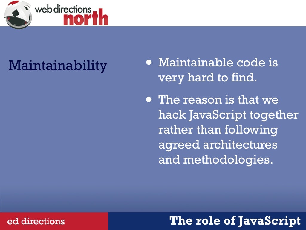 Maintainable code is Maintainability