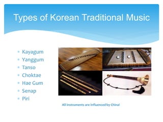 The role of korean music to the society | PPTX