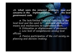 The Role of Local Government in Development | PDF