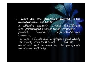 The Role Of Local Government In Development