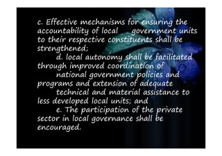 The Role Of Local Government In Development