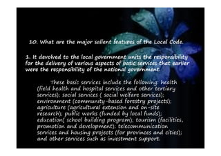 The Role Of Local Government In Development