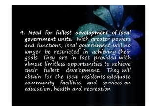 The Role Of Local Government In Development