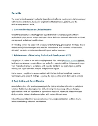 The Role of Medical Practice Appraisal in Professional Development for ...