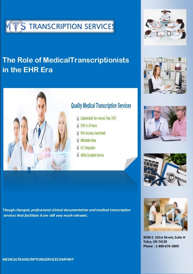 entrada medical transcription the role of medical transcriptionists in the ehr era entrada medical transcription the role of medical transcriptionists in the ehr era