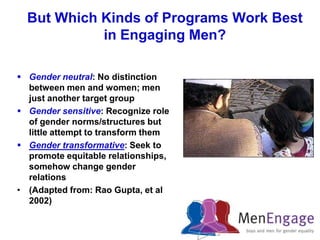 The Role of Men and Boys in Challenging Gender in the Context of HIV ...